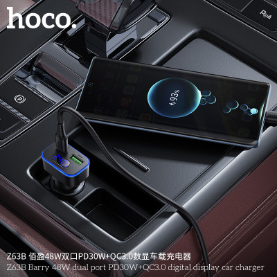 Hoco. Z63B Cargador Coche 48W
