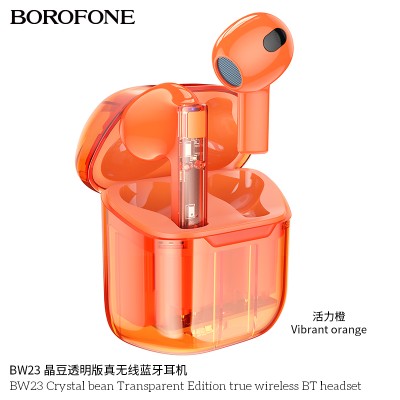 Borofone Bw23 Auriculares Inalambricos Transparentes