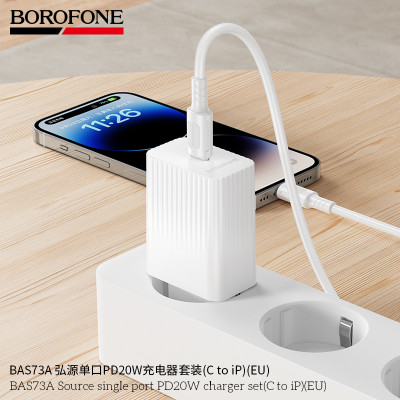 Borofone. BAS73A Caragador Rapido PD20W (C-iP)