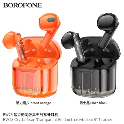 Borofone Bw23 Auriculares Inalambricos Transparentes