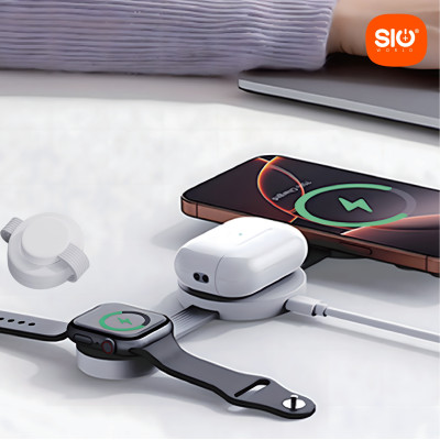Sio MW02 Cargador Inalambrico 3iN1