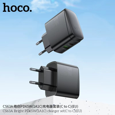 Hoco. CS63A Cargador PD65W (C-C)