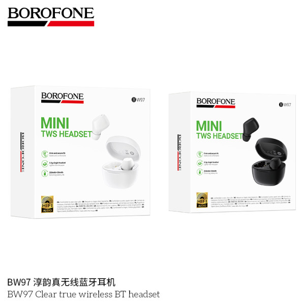 Borofone. BW97 Auriculares TWS BT Mini
