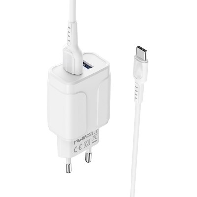 Borofone Ba37A Cargador Rapido Doble Usb Con Cable Tipo-C