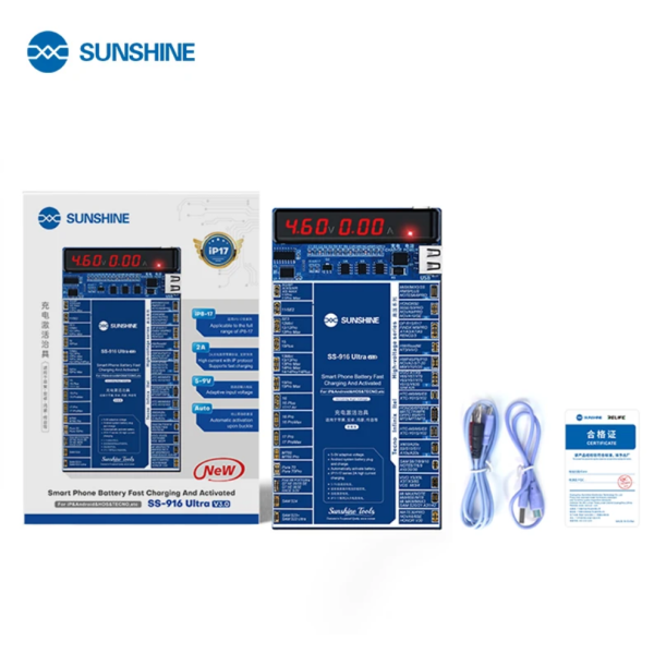 Sunshine SS-916 Ultra V3.0 Reactivardor / Cargador Rápido De Batería Iphone Hasta Series iPhone 8 - 17