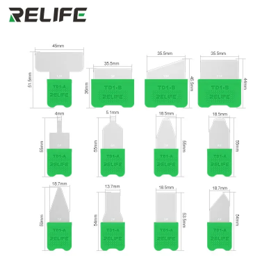 Relife TD1-Pro Pala Metal Separador De Pantalla / isesamo 12 in 1