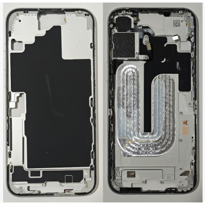 Chasis De Desmontaje Original Para Iphone 16 Plus Blanco -Sin Tapa