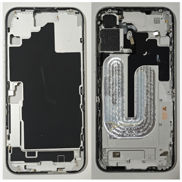 Chasis De Desmontaje Original Para Iphone 16 Plus Blanco -Sin Tapa