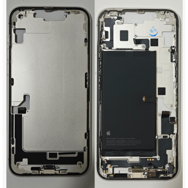 Chasis De Desmontaje Original Para Iphone 14 Plus Blanco -Sin Tapa