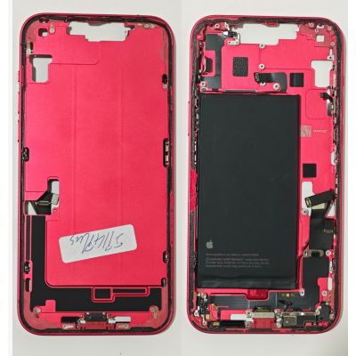 Chasis De Desmontaje Original Para Iphone 14 Plus Rojo -Sin Tapa