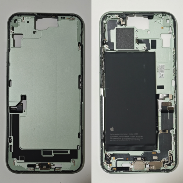 Chasis De Desmontaje Original Para Iphone 15 Plus Verde