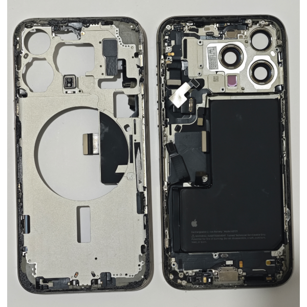 Chasis De Desmontaje Original Para Iphone 15 Pro Max Titanio -Sin Tapa