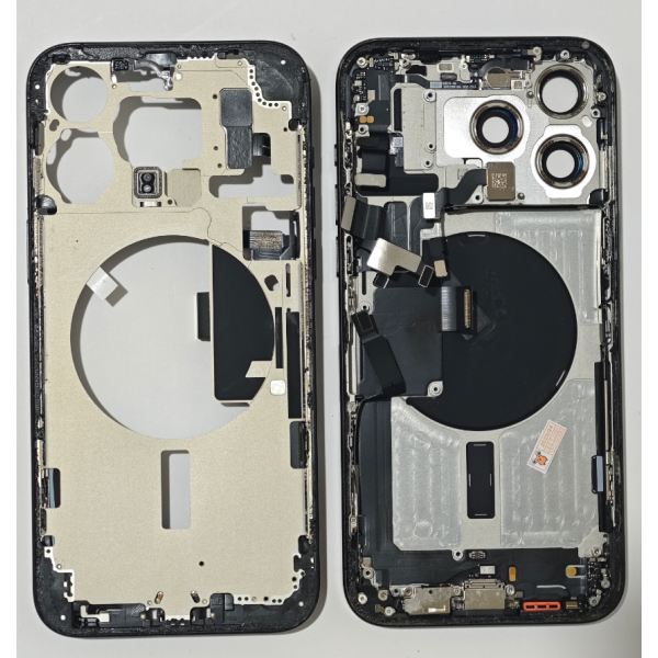 Chasis De Desmontaje Original Para IPhone 15 Pro Max Negro -Sin Tapa