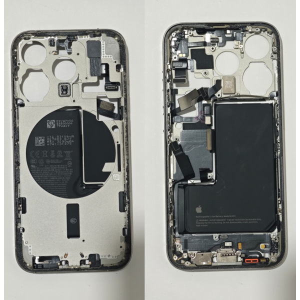 Chasis De Desmontaje Original Para Iphone 15 Pro Blanco