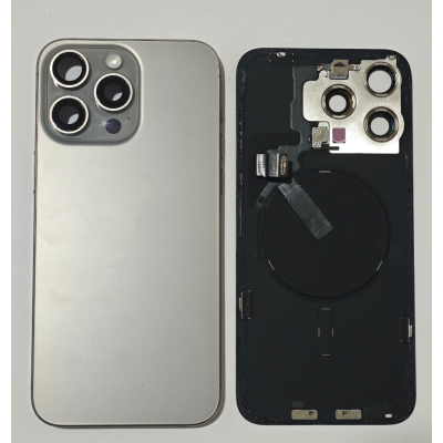 Tapa Trasera Desmontaje Original Para Iphone 15 Pro Max Gris