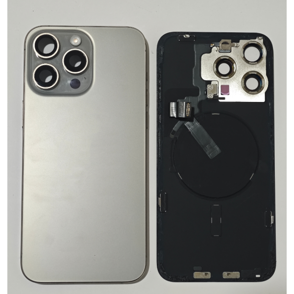 Tapa Trasera Desmontaje Original Para Iphone 15 Pro Max Gris