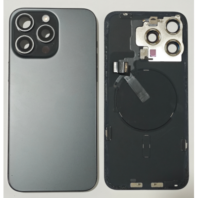 Tapa Trasera Desmontaje Original Para Iphone 15 Pro Max Negro