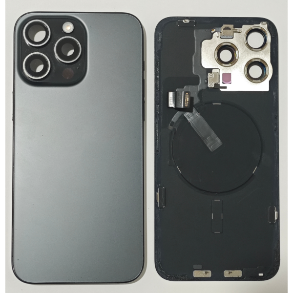 Tapa Trasera Desmontaje Original Para Iphone 15 Pro Max Negro