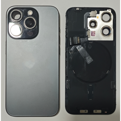 Tapa Trasera Desmontaje Original Para Iphone 15 Pro Negro