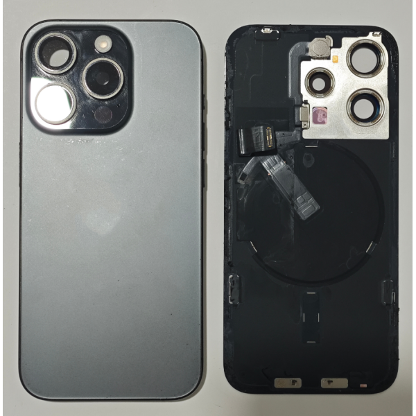 Tapa Trasera Desmontaje Original Para Iphone 15 Pro Negro