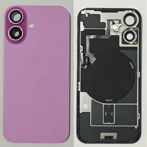 Tapa Trasera Desmontaje Original Para Iphone 16 Rosa
