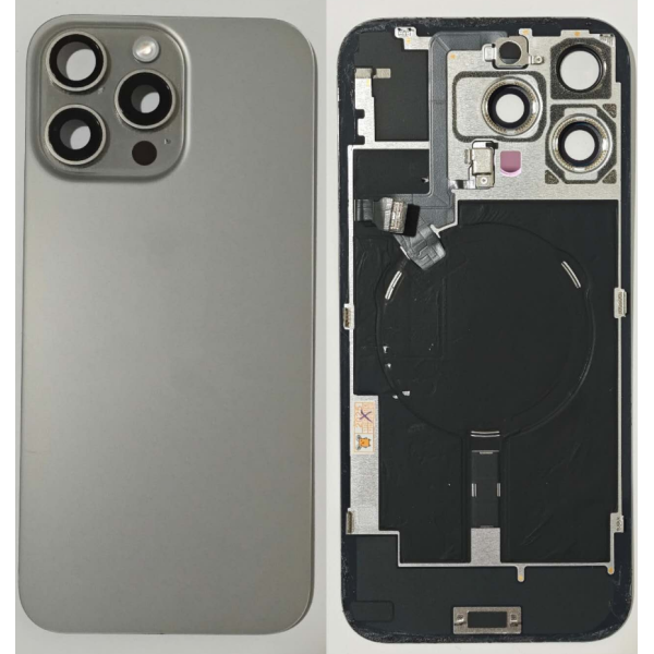 Tapa Trasera Desmontaje Original Para Iphone 16 Pro Max Gris