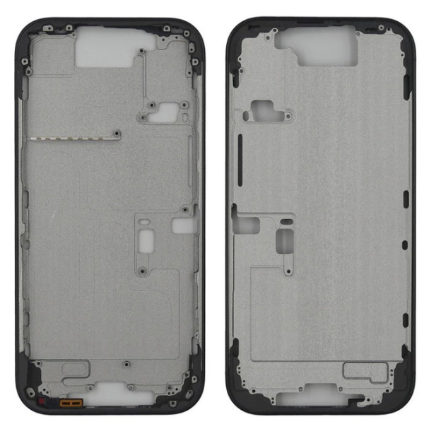 Chasis Con Tapa Trasera Para Iphone 16 Pro Negro