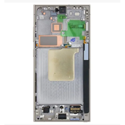 Pantalla Completa ⚫Original⚫ Servicepack Para Samsung S24 Ultra / S928 『Con Marco』Morado