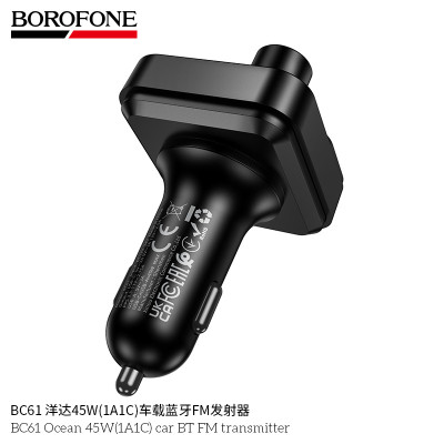 Borofone BC61 Transmisor FM Coche 45W(1A1C)