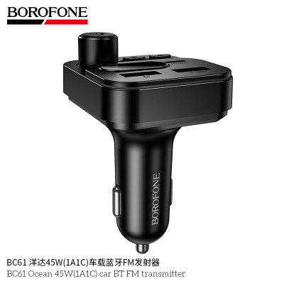 Borofone BC61 Transmisor FM Coche 45W(1A1C)