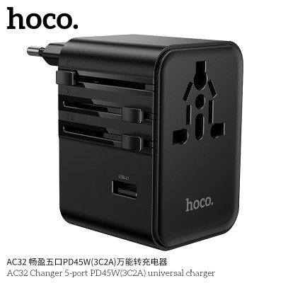 Hoco. AC32 Enchufe Universal 45W(3C2A)