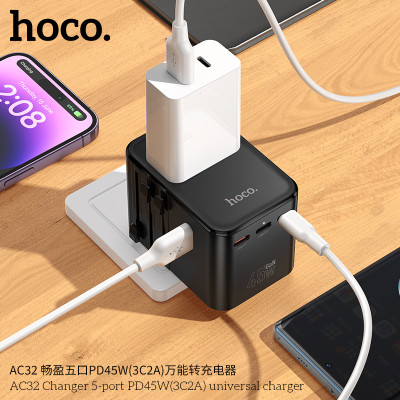Hoco. AC32 Enchufe Universal 45W(3C2A)