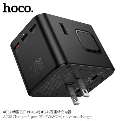 Hoco. AC32 Enchufe Universal 45W(3C2A)