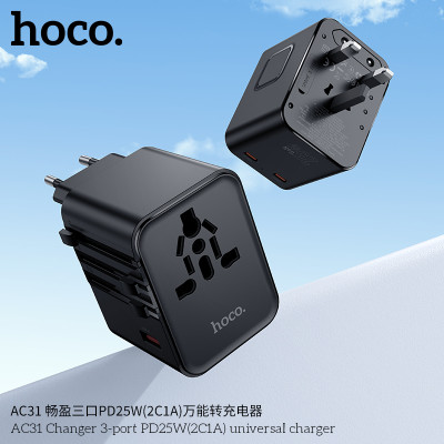 Hoco. AC31 Enchufe Universal PD25W (2C1A)