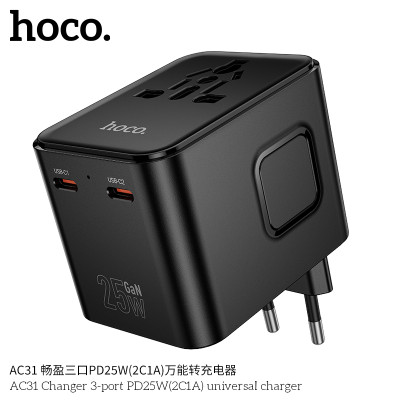 Hoco. AC31 Enchufe Universal PD25W (2C1A)