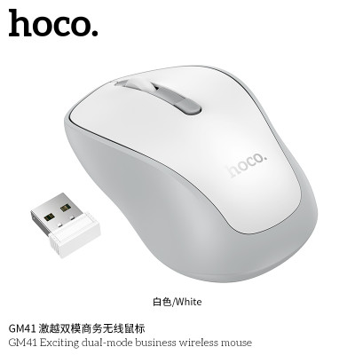 Hoco. GM41 Raton Inalambrico Doble (BT+USB)