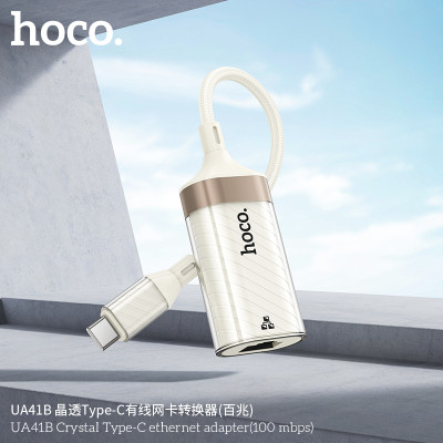 Hoco. UA41B Adaptador Internet (Type C-RJ45)