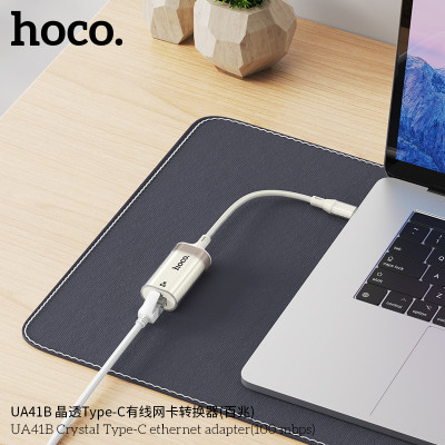 Hoco. UA41B Adaptador Internet (Type C-RJ45)