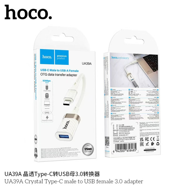 Hoco. UA39A Adaptador Type C a USB