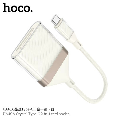 Hoco. UA40A Adaptador Type c 2IN1 Tarjeta