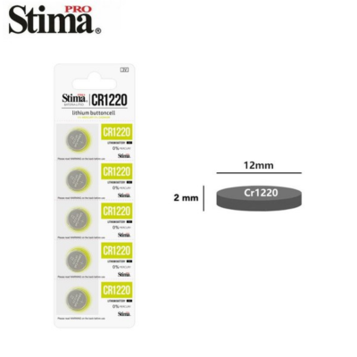 Pila De Boton Cr1220 3V 5 Unida ★★★-B12