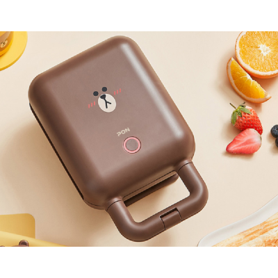 Joyoung Sk-T1 (Line Friends) 2 In 1 Sandwich/ Waffle Machine/ Multi-Functional Breakfast Light Food Maker