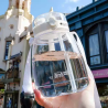 Botella de agua transparente color blanco 1,3 L