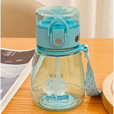 Botella de agua transparente color blanco 308ml