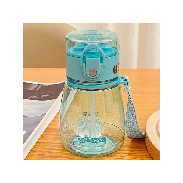 Botella de agua transparente color blanco 308ml