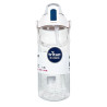 DODGE Botella de agua transparente color blanco perla 1,5 L