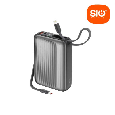Sio. PB05 Power Bank Con Cable Carga Rapida 20000mAh
