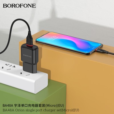 Borofone Ba48A Cargador Rapido Con Cable Micro Usb