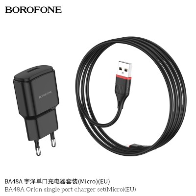 Borofone Ba48A Cargador Rapido Con Cable Micro Usb