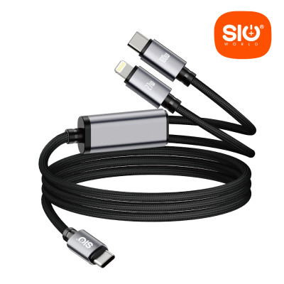 Sio. SC37 Cable 2 IN 1 100W (C-C/IP)